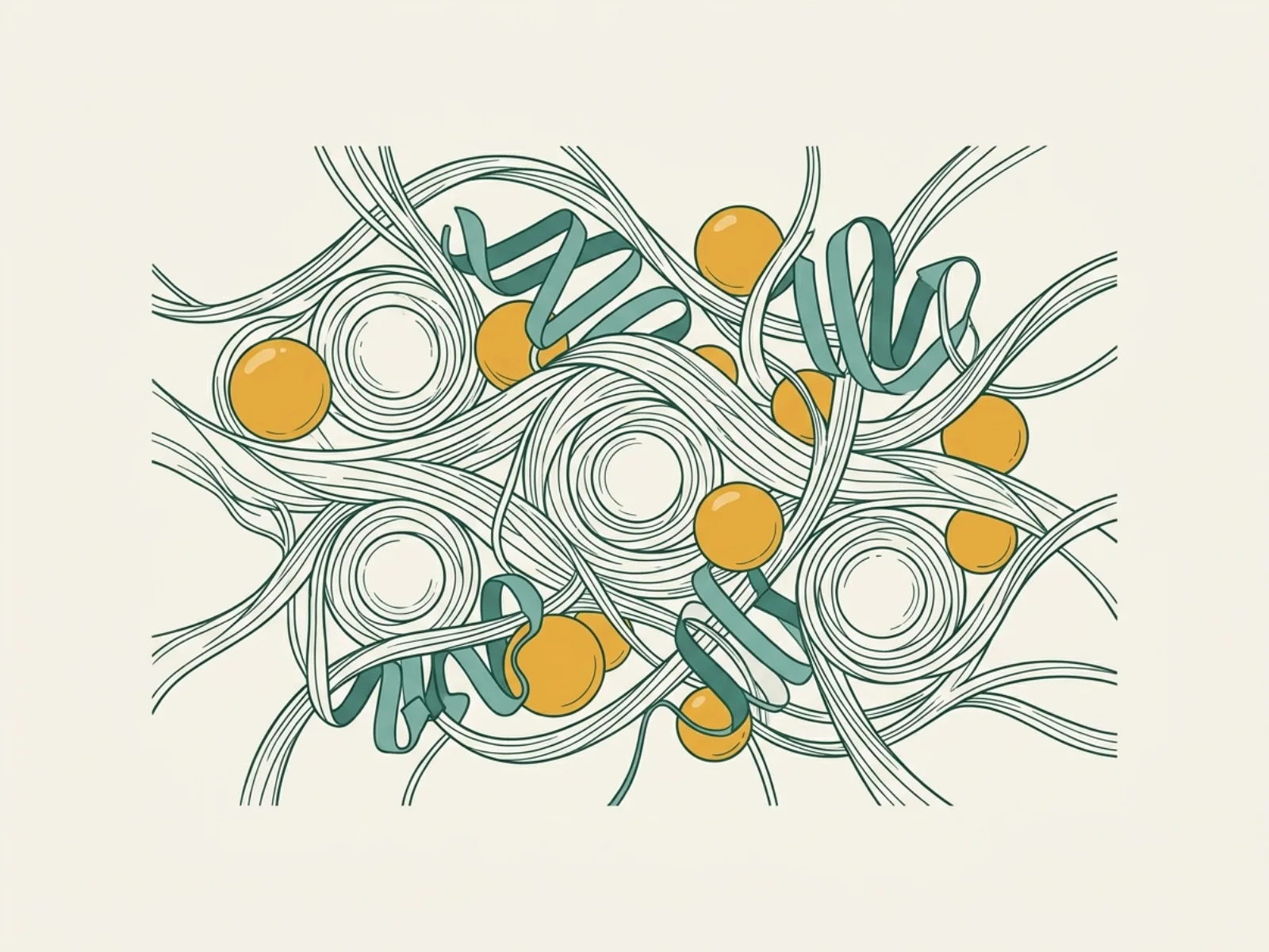 Abstract food matrix of proteins, fats and fiber